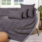 Διακοσμητική Μαξιλαροθήκη Charisma Cotton Dots Anthracite 30X50